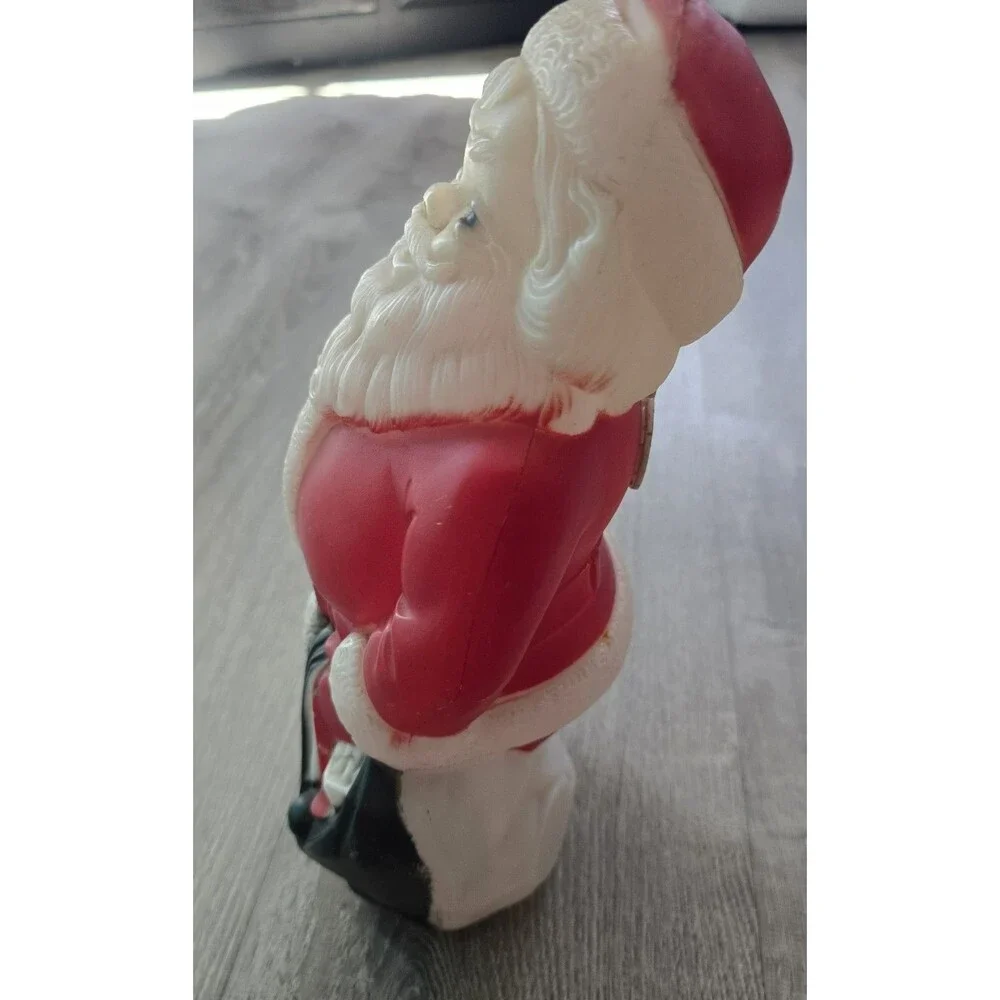 Vintage 1968 Empire Plastic Corp Tabletop Indoor Blow Mold Santa Claus